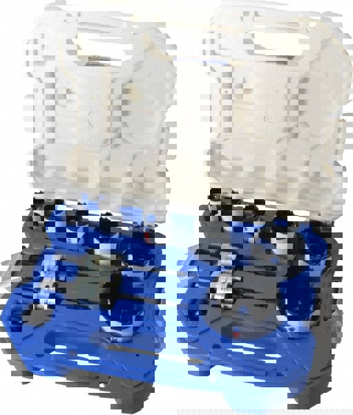 Plumber's's Hole Saw Kit: 9 Pc, 3/4 to 2-1/2